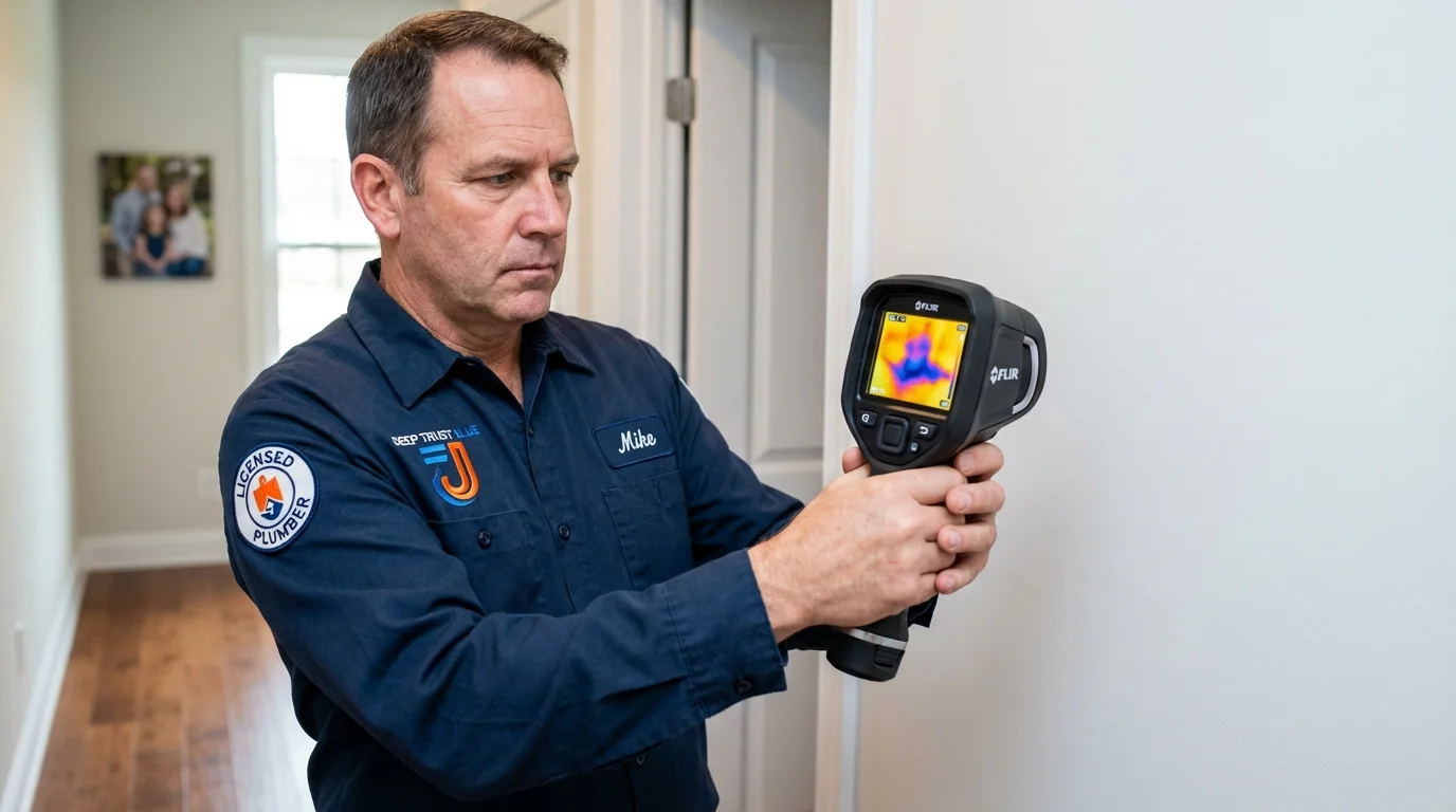 Thermal imaging leak detection by Johns Plumbing LLC in Lonaconing